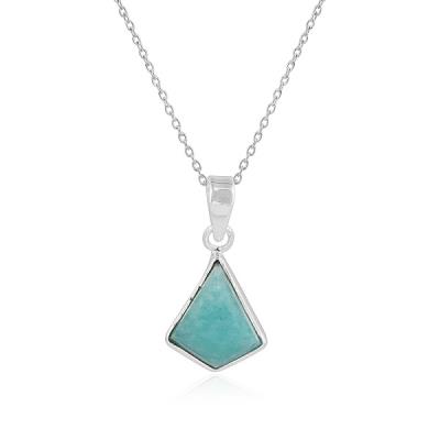 Buy Unique 925 Sterling Silver Rhombus Shaped Pendant Necklaces Jewellery Supplier | Akrati Jewels Inc