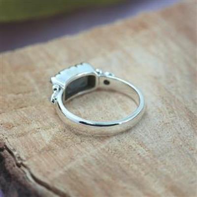 Elegant 925 Sterling Silver Blue Flash Gemstone Handmade Rings Jewellery Manufacturer | Akrati Jewels Inc