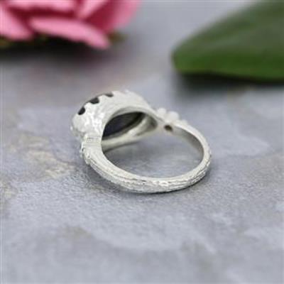 925 Sterling Silver Two Stone Dome Band Ring Jewellery Wholesaler | Akrati Jewels Inc
