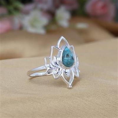 Natural December Birthstone 925 Sterling Silver Lotus Ring Fine Jewelry Manufacturer | Akrati Jewels Inc