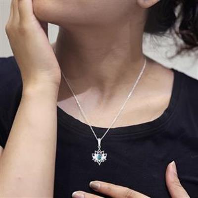 925 Sterling Silver Stylish Lotus Gemstone Pendant Fine Jewelry Wholesaler  Distributor | Akrati Jewels Inc