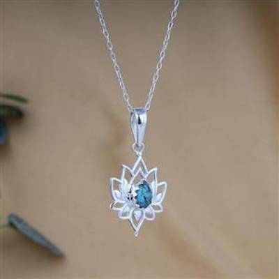 925 Sterling Silver Stylish Lotus Gemstone Pendant Fine Jewelry Wholesaler  Distributor | Akrati Jewels Inc