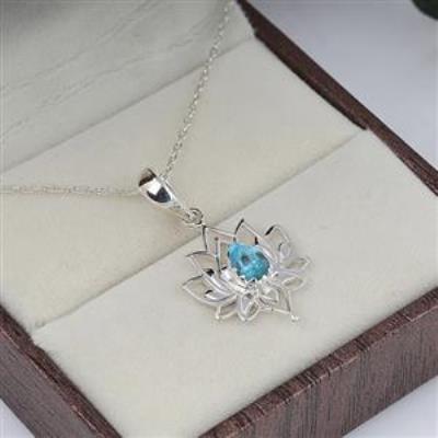 925 Sterling Silver Stylish Lotus Gemstone Pendant Fine Jewelry Wholesaler  Distributor | Akrati Jewels Inc