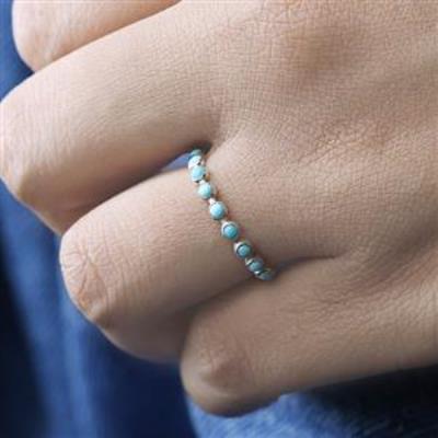Genuine Gemstone Full Eternity Delicate Band Ring  925 Sterling Silver Fine Jewelry Manufacturer | Akrati Jewels Inc