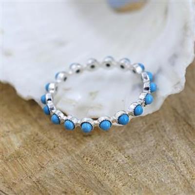 Genuine Gemstone Full Eternity Delicate Band Ring  925 Sterling Silver Fine Jewelry Manufacturer | Akrati Jewels Inc