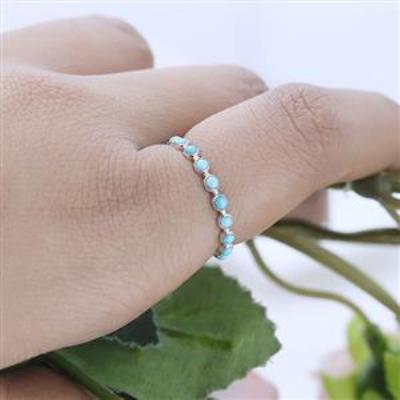 Genuine Gemstone Full Eternity Delicate Band Ring  925 Sterling Silver Fine Jewelry Manufacturer | Akrati Jewels Inc