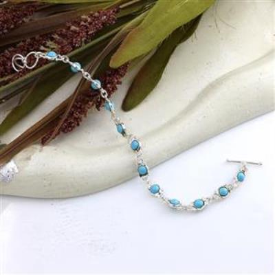 Buy 925 Sterling Silver Round Shape Gemstone Bracelet Fine Jewelry Manufacturer | Akrati Jewels Inc