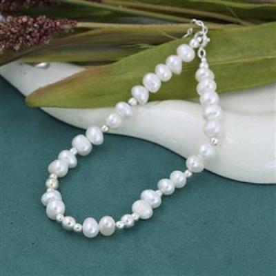 925 Sterling Silver Pearl Beads Women Bracelet Jewelry Supplier | Akrati Jewels Inc