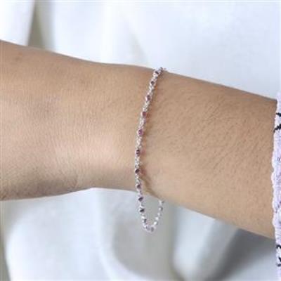 Buy Unique Ruby 925 Sterling Silver Women Bracelet Jewelry  | Akrati Jewels Inc