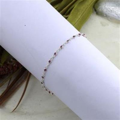 Buy Unique Ruby 925 Sterling Silver Women Bracelet Jewelry  | Akrati Jewels Inc