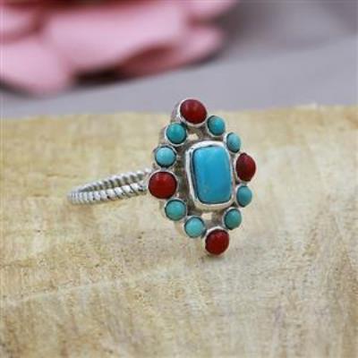 925 Sterling Silver Multi Stone Twist Band Ring Fine Jewelry Distributor | Akrati Jewels Inc