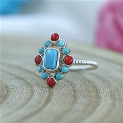 925 Sterling Silver Multi Stone Twist Band Ring Fine Jewelry Distributor | Akrati Jewels Inc