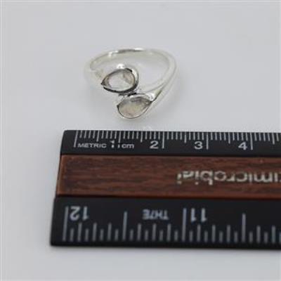 925 Sterling Silver Teardrop Artisan Crafted Nature Inspired Two Band Ring Jewellery Manufacturer | Akrati Jewels Inc
