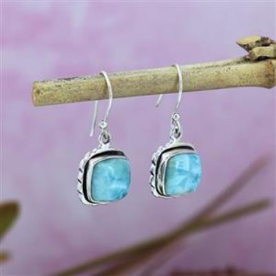 Natural Cushion Shape Gemstone 925 Sterling Silver Dangle Earring Manufacturer | Akrati Jewels Inc