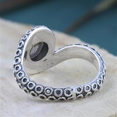 925 Sterling Silver Labradorite Tentacle Band Ring | Akrati Jewels Inc