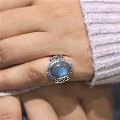 Natural Gemstone Boho 925 Sterling Silver Handmade Split Band Ring Jewelry Wholesaler | Akrati Jewels Inc
