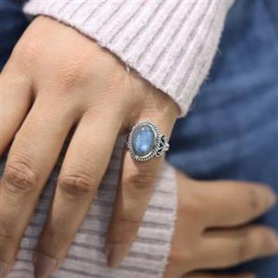 Natural Gemstone Boho 925 Sterling Silver Handmade Split Band Ring Jewelry Wholesaler | Akrati Jewels Inc