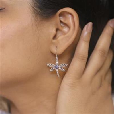 Dragon Fly Animal 925 Sterling Silver Handmade Earring Fine Jewelry Manufacturer | Akrati Jewels Inc