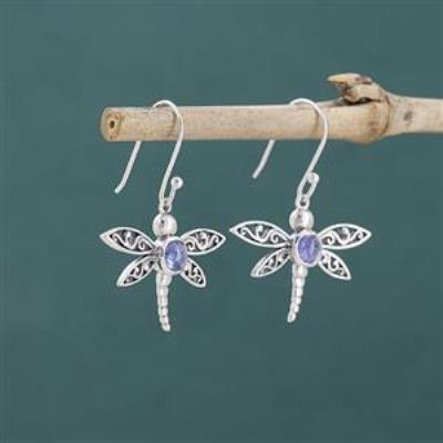 Dragon Fly Animal 925 Sterling Silver Handmade Earring Fine Jewelry Manufacturer | Akrati Jewels Inc