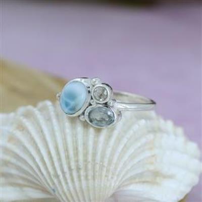 Multi Stone Sterling Silver Band Ring Fine Jewelry Exporter | Akrati Jewels Inc