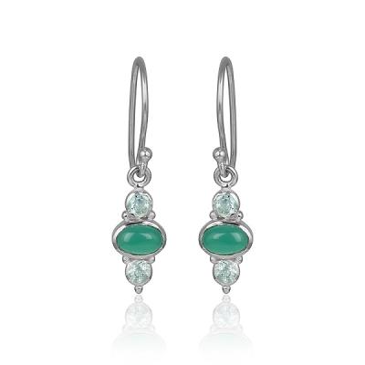 Buy 925 Sterling Silver Gemstone Handmade Dangle Earring For Women Bulk Jewellery Supplier 