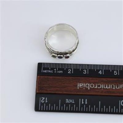 3 Stone Leaf Design 925 Sterling Silver Spinner Ring Handmade Jewelry Distributor Supplier | Akrati Jewels Inc