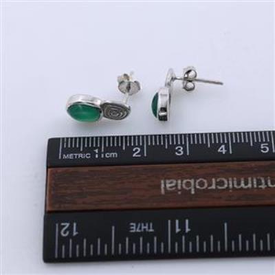 925 Silver Handcrafted Spiral Design Gemstone Stud Earrings Minimalistic Jewelry Suppliers | Akrati Jewels Inc