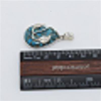 925 Sterling Silver Pear Shape Leaf Wire Wrapped Pendant Jewelry Wholesaler  | Akrati Jewels Inc