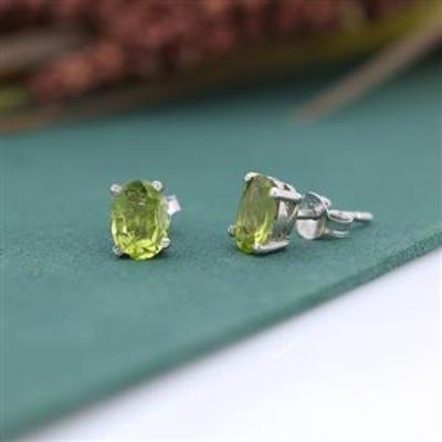 Oval Minimalistic 925 Sterling Silver Stud Push Back Handmade Earring Jewelry Exporter | Akrati Jewels Inc