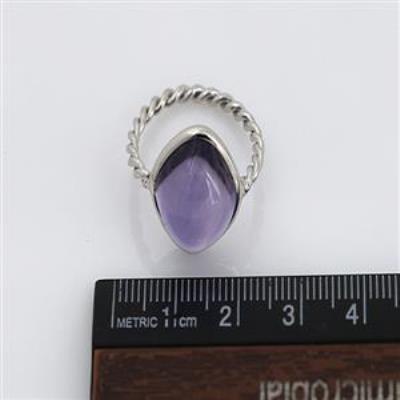 925 Sterling Silver Amethyst Twisted Band Ring | Akrati Jewels Inc