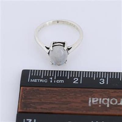 Natural Moonstone 925 Sterling Silver Ring Fine Jewelry | Akrati Jewels Inc