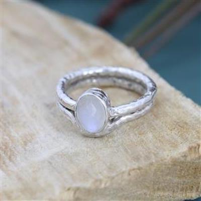 Oval 925 Sterling Silver Double Band 925 Sterling Silver Ring Handmade Jewelry Exporter | Akrati Jewels Inc