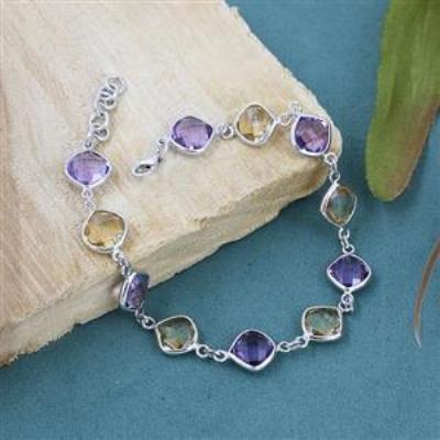 925 Sterling Silver Cushion Bracelet Handmade Fine Jewelry Exporter | Akrati Jewels Inc