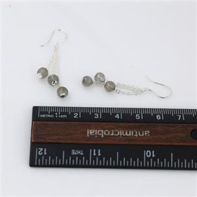 Buy Blue Flash Labradorite Bead Drop Dangling Handmade Earring Fine Jewellery Distributor | Akrati Jewels Inc
