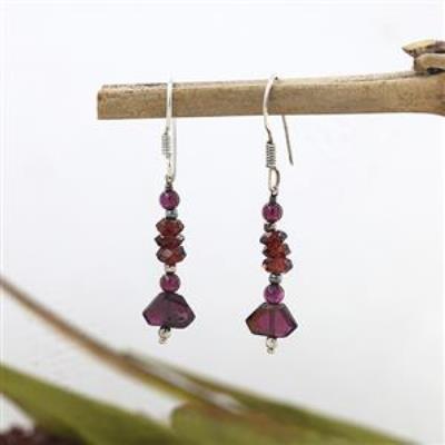 925 Sterling Silver Handmade Beads Dangle Earrings Women Fine Jewellery Exporter | Akrati Jewels Inc
