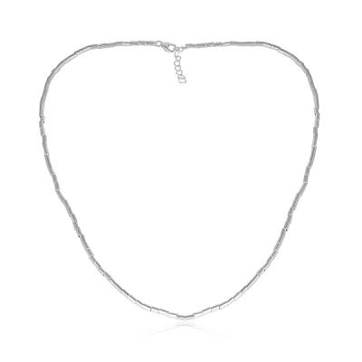 Buy Elegant 925 Sterling Silver Beads Necklace Women Fine Jewelry Manufacturer 