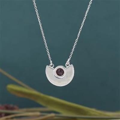 925 Sterling Silver Designer Red Garnet Gemstone Necklace Bulk Fine Jewellery Wholesaler | Akrati Jewels Inc