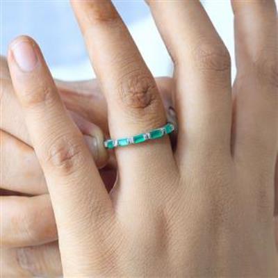 925 Sterling Silver Full Eternity Stackable Ring Fine Jewelry Wholesaler Distributor | Akrati Jewels Inc