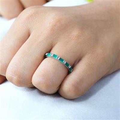 925 Sterling Silver Full Eternity Stackable Ring Fine Jewelry Wholesaler Distributor | Akrati Jewels Inc