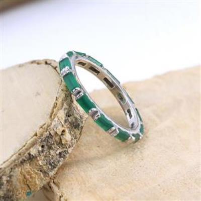 925 Sterling Silver Full Eternity Stackable Ring Fine Jewelry Wholesaler Distributor | Akrati Jewels Inc