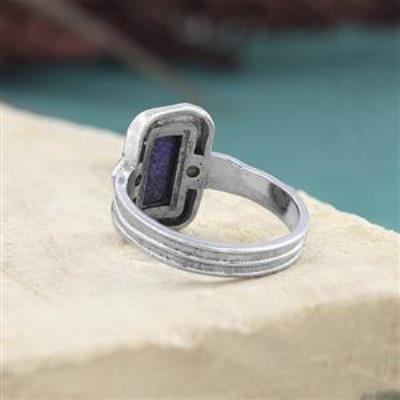 925 Sterling Silver Natural Baguette Gemstone Boho Ring For Girls Fine Jewelry Supplier | Akrati Jewels Inc