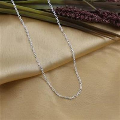 925 Sterling Silver Stylish Alternating Link Chain Jewellery Manufacturer Supplier 2 MM | Akrati Jewels Inc