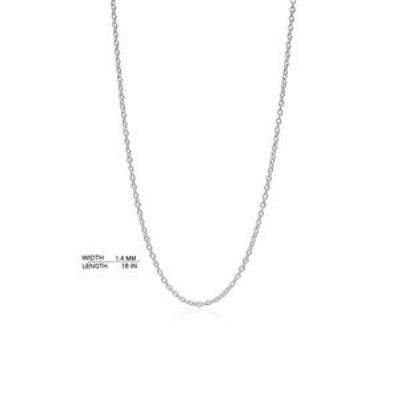 Buy 925 Sterling Silver Stylish Cable Chain Fine Jewelry Supplier 1.4 MM | Akrati Jewels Inc