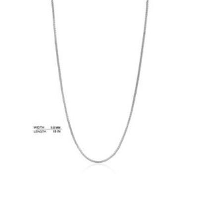 Preciously 925 Sterling Silver Venetian Box Chain For Pendant Jewllery Manufacturer 0.8 MM | Akrati Jewels Inc
