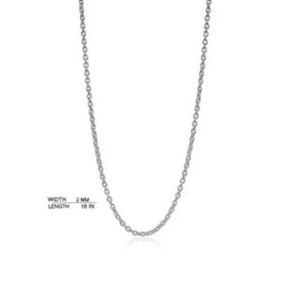 925 Sterling Silver Thick Cable Chain Bulk Jewellery Distributor 2 MM | Akrati Jewels Inc