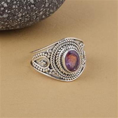 925 Sterling Silver Amethyst Ring Jewelry from India wholesale | Akrati Jewels Inc