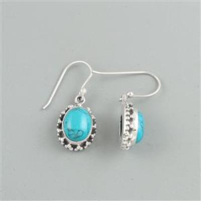 Sterling Silver Turquoise Earring Wholesale Silver Jewelry Supplier | Akrati Jewels Inc