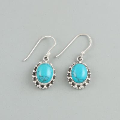 Sterling Silver Turquoise Earring Wholesale Silver Jewelry Supplier | Akrati Jewels Inc