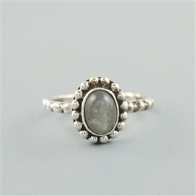 Labradorite Gemstone Rawa Work Handmade Ring | Akrati Jewels Inc