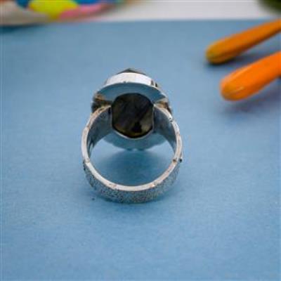 Handcrafted Sterling Silver Labradorite Ring | Akrati Jewels Inc
